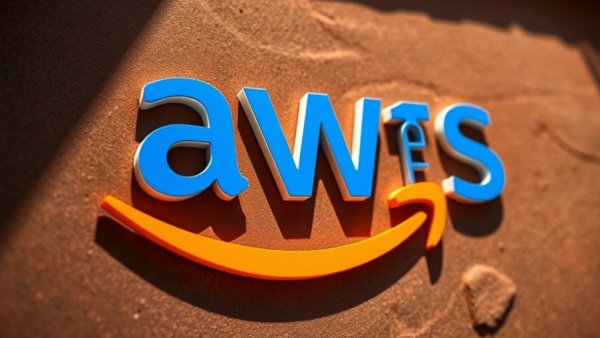 Bold AWS logo symbolizing agentic commerce technologies, 3D style.