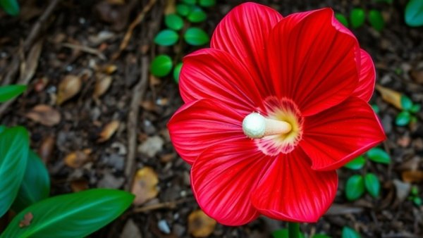 Disgusting plants and fungi: vibrant rafflesia bloom in forest.