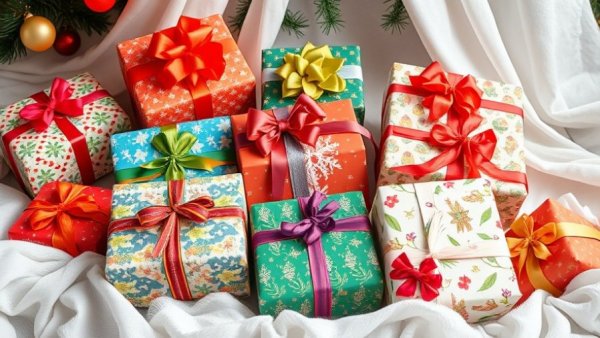 Festively wrapped gifts at Toys From Teens holiday event Raleigh.