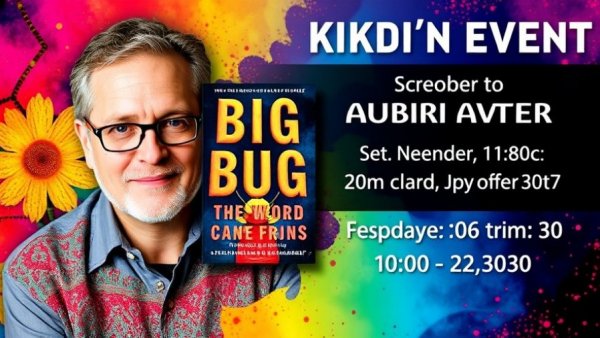 Henry Cole Book Signing Event poster with author and book cover.