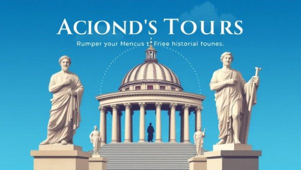 NC State Capitol tours poster with ancient themes and informative text.