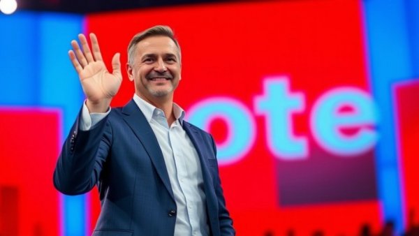 Mike Lindell waving at event, Minnesota governor run 2026 context.