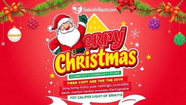 Festive poster for local events at Western Wake Farmers Market featuring Santa.