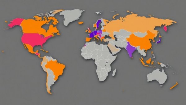 World map showing Trump travel ban expansion highlighted areas.