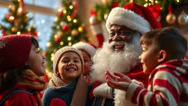 Festive event: An Afternoon with Black Santa, Raleigh, NC.