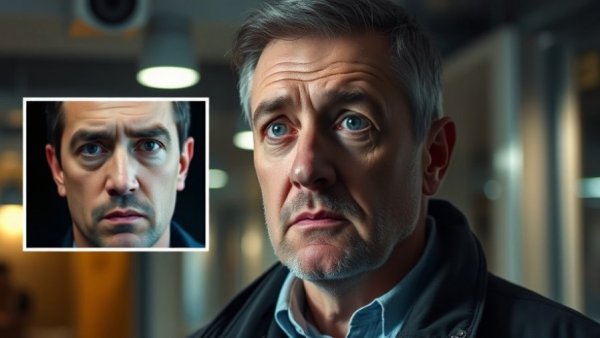 CCTV footage showing a concerned man, related to campus incidents.