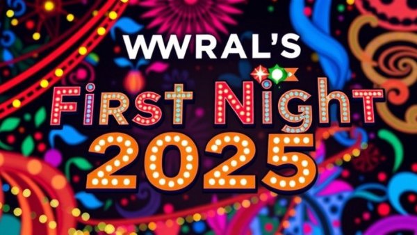 WRAL's First Night 2025 event banner for local events in Raleigh.