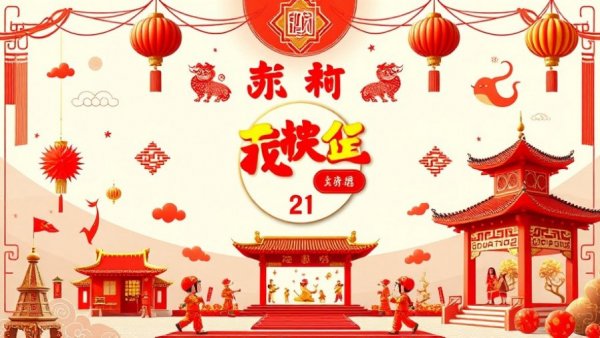 Colorful poster for the Lunar New Year Festival in Raleigh, highlighting cultural events.