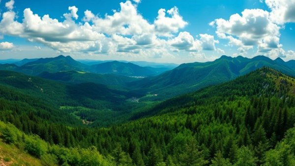 Breathtaking view of the Carpathian mountains, Sustainable Tourism in the Carpathians.