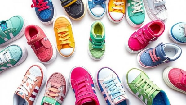 Vibrant children's shoes at spring consignment sales Triangle 2026
