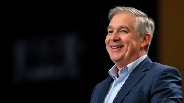 Smiling executive at professional event, hinting at Steve Phelps NASCAR resignation.