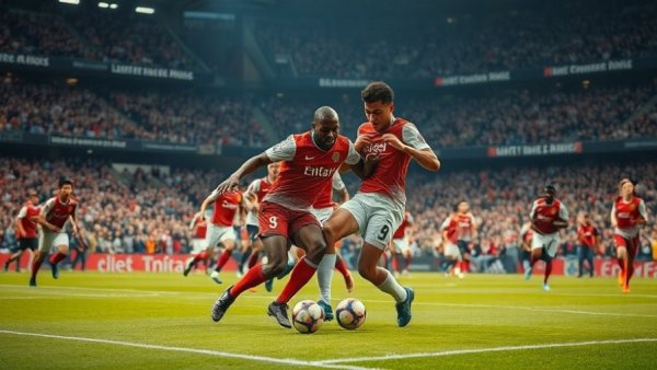 Panthers and Rams players in intense football action.