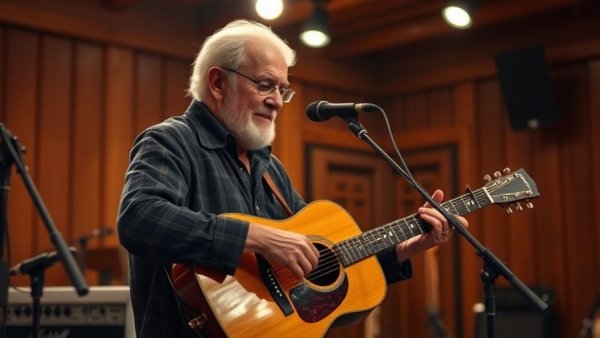 Bob Weir co-founder of the Grateful Dead plays guitar live