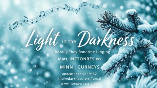 Choral concert poster for local events in the Triangle.