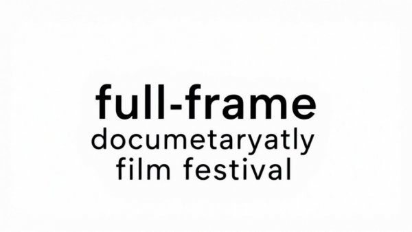 Full Frame Documentary Film Festival logo, minimalist black and white design.