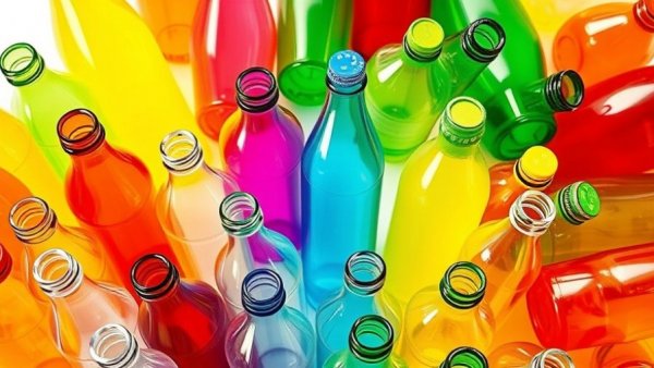 Assorted colorful plastic bottles highlighting recycling challenges.