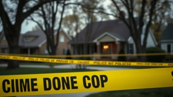 Police tape in suburban area related to Greenville County fatal domestic violence.