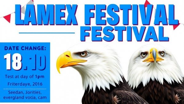 EagleFest at Jordan Lake event poster with details and eagle images.