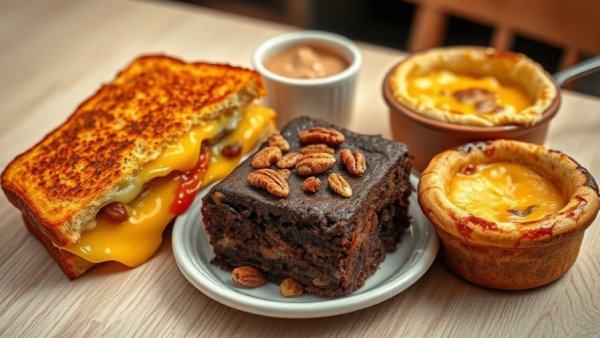 North Carolina winter recipes: grilled cheese, cake, and pot pie.