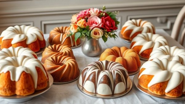 Buy One Get One Free at Nothing Bundt Cakes display with assorted bundt cakes