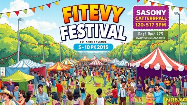 For the Culture Food Truck Festival poster showcasing vibrant event details and park setting.