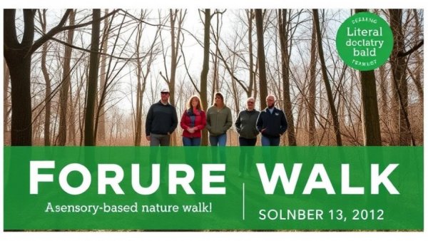 Daylight Saving Nature Walk flyer promoting forest event.