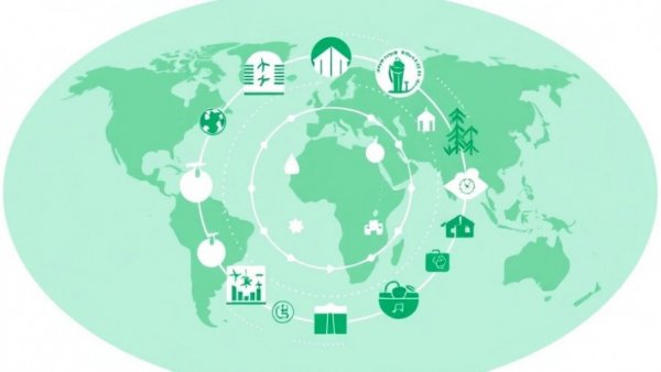 Circular economy startups 2026 infographic with recycling and energy symbols