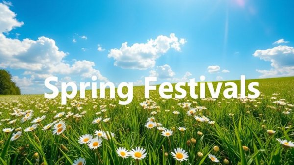 Spring festivals in the Triangle - daisies and blue sky.