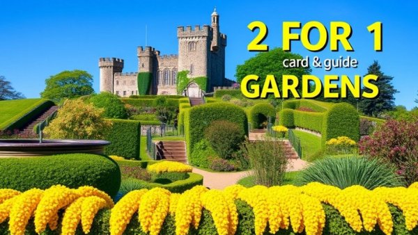 Vibrant garden poster promoting Amersham Museum 2-for-1 entry