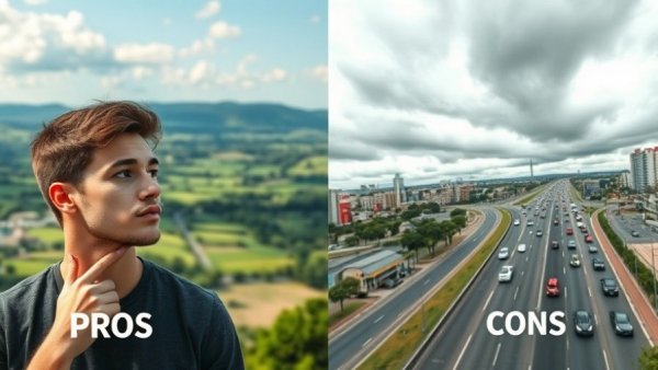 Comparative view of pros and cons of living in Easley, SC.