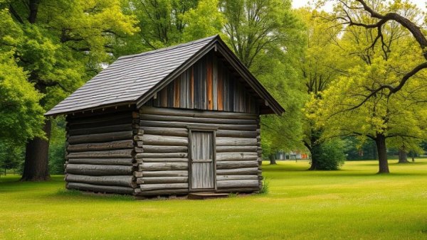 Rustic cabin at Bennett Place for local events