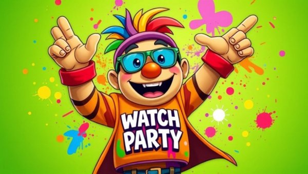 NC Courage watch party announcement with mascot Roary, vibrant green background.
