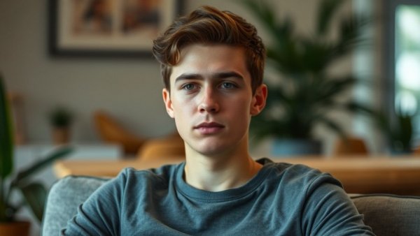 Young man discusses GVL's wild weather indoors.