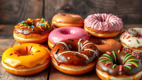 Colorful donuts for National Donut Day 2026 deals.