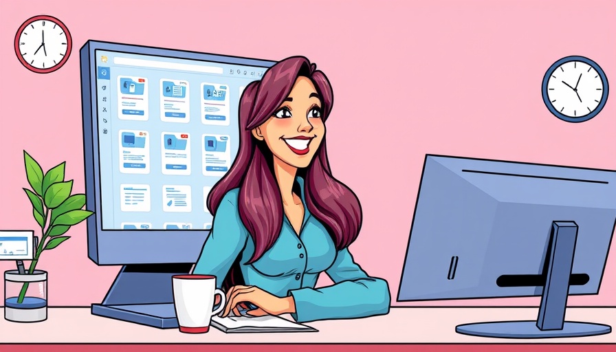 Colorful illustration of AI file organizers for business operations.