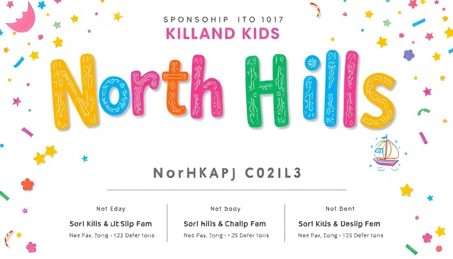 Colorful North Hills Kids Naturepalooza 2025 event poster.