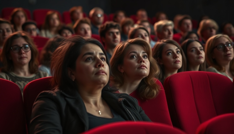Diverse audience enjoying a Regal Mystery Movie screening.