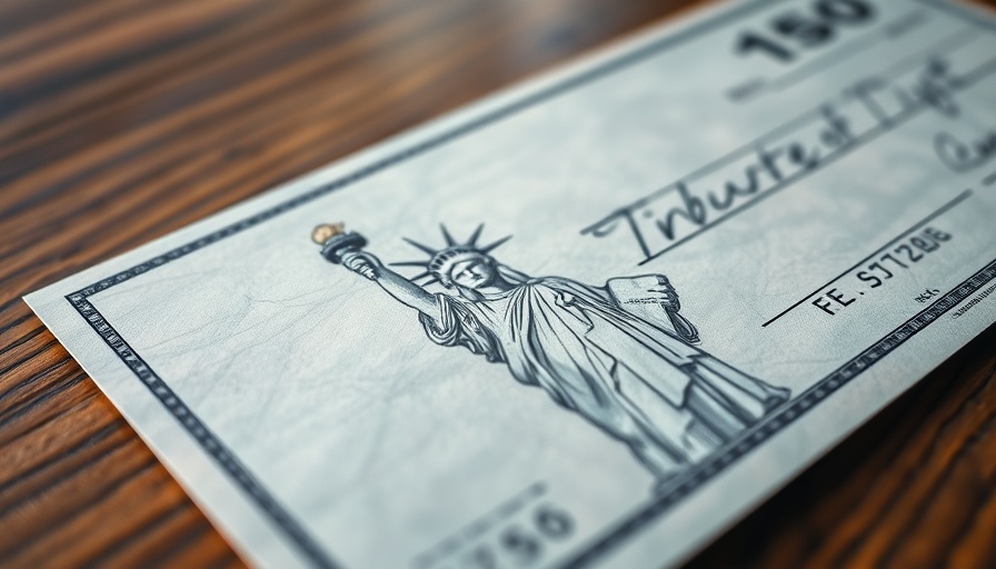 Statue of Liberty check detail, related to digital payments.