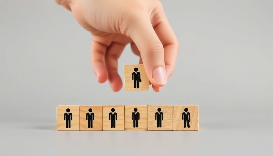 Business hierarchy pyramid with hand arranging blocks, representing CMO CEO disconnect on marketing metrics.