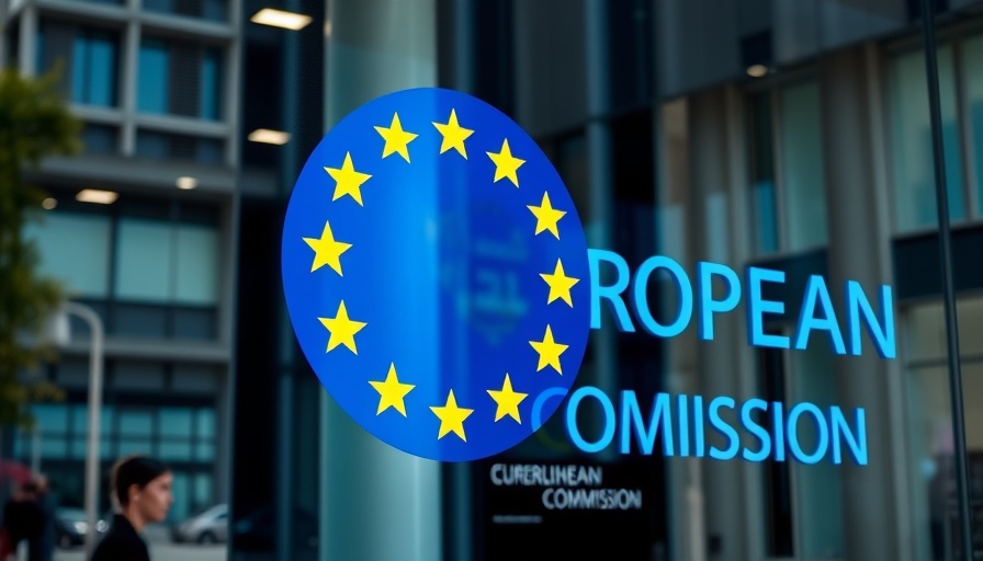 European Commission sign reflecting EU AI Code of Practice focus.