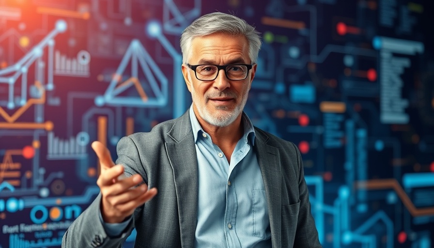 AI Will Change Everyone's Jobs: Man presenting with confidence.
