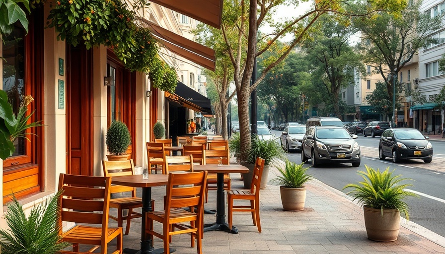Charming street cafe with Southern cuisine in Raleigh.
