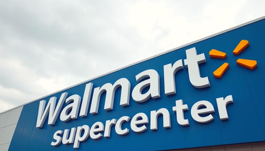 Walmart Supercentre storefront under cloudy skies.