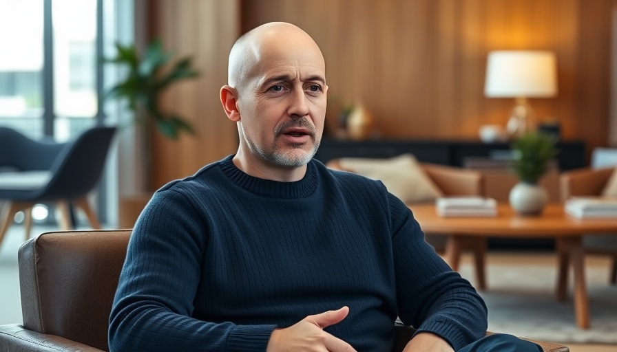 Man in office discussing Microsoft layoffs amid financial success.