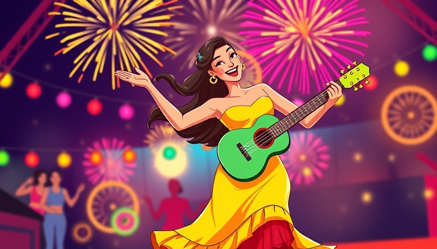 Durham Fiesta Latina Event poster with vibrant colors and festive design.