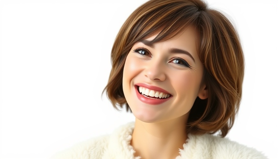 Confident woman smiling warmly, depicting event marketing strategies.