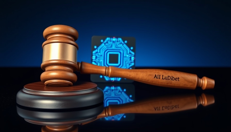 Antitrust risks of agentic AI illustrated by gavel and AI chip.