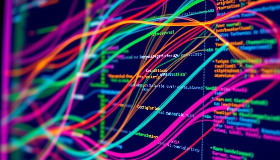 Vibrant coding screen showcasing dynamic lines of code for SMBs.