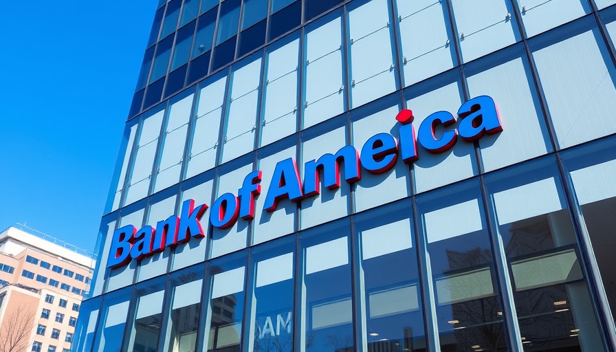 Bank of America logo on a modern building facade, associated with interest rate forecasts.