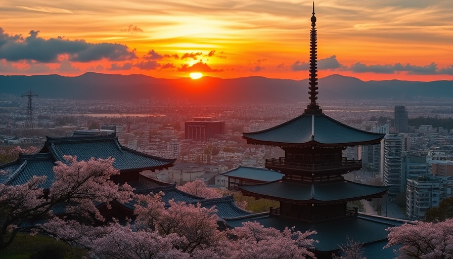 Sunset at Kiyomizu-dera, Eco-Friendly Travel in Kyoto.